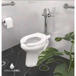 Commercial Heavy Duty Open Front Toilet Seat without Cover Round